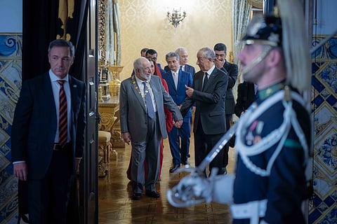 H.H. Sheikh Dr Sultan bin Mohammed Al Qasimi, Supreme Council Member and Ruler of Sharjah, during the Portugal trip.