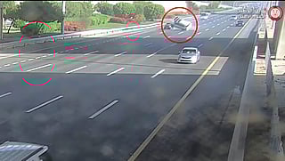 Abu Dhabi Police caution drivers after crash footage