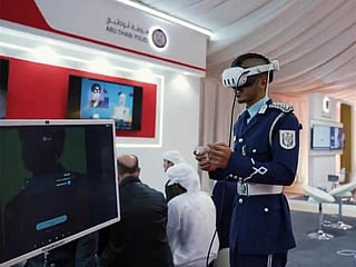 AI, VR and smart tools used to educate youth at military exhibition.