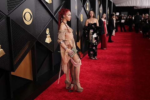 FKA twigs attends the 68th GRAMMY Awards on February 01, 2026 in Los Angeles, California.