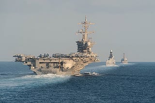 USS Abraham Lincoln aircraft carrier.