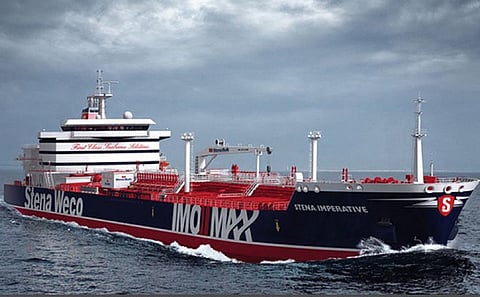The Stena Imperative tanker, which sails under the US flag, is enrolled in the US Navy’s Tanker Security Programme (TSP).