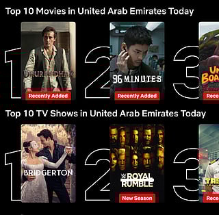 Dhurandhar tops Netflix UAE, screen grab from Instagram