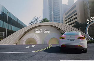 An artist's view of the Dubai Loop project: The first phase will kick off with the construction of a 6.4-km pilot route, with four stations and linking the Dubai International Financial Centre and Dubai Mall. 