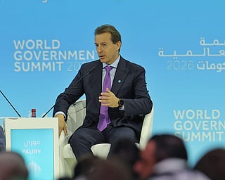 Guillaume Faury, Chief Executive Officer of Airbus speaking at a session on the opening day of World Government Summit.