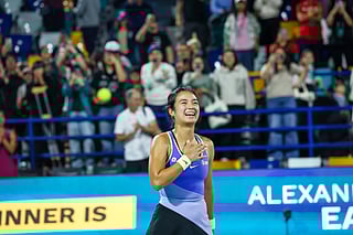 Eala was emotional after her win 