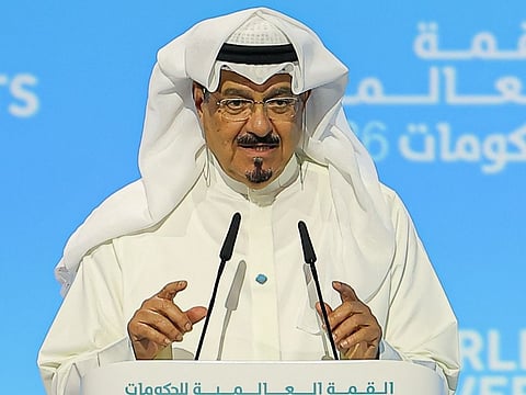 Sheikh Ahmed Abdullah Al Ahmad Al Sabah, Prime Minister of Kuwait, on the second day of World Governments Summit.  