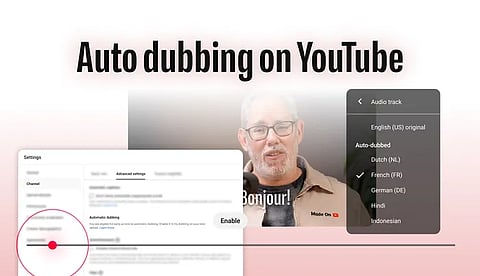 YouTube says it will continue refining its tools and offer creators control over whether and how auto-dubbing is applied.