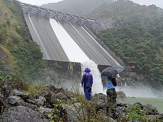 A view of the Ambuklao Dam, in the Cordillera Region, about 300km north of Manila.