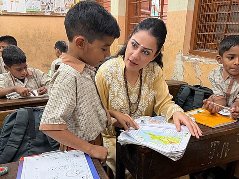 Indian educator, artist and social worker Rouble Nagi was awarded a prestigious US$1 million global teaching prize a day earlier for her pioneering work in transforming education in India’s slums through art-led learning and community engagement.