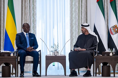 UAE and Gabon Presidents discuss strengthening bilateral ties