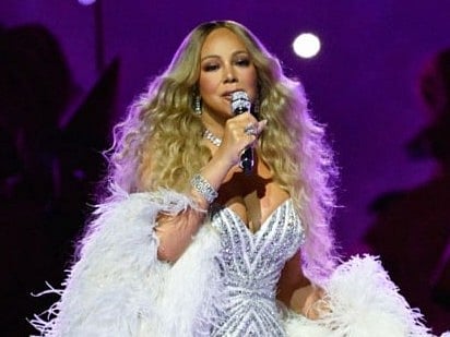 Singer Mariah Carey performs during the Winter Olympics opening ceremony at the 2026 Winter Olympics, in Milan, Italy, Friday, Feb. 6, 2026.