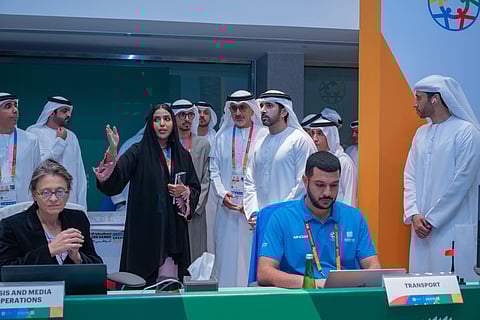 Hamdan attends Open Masters Games Abu Dhabi