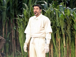 Bad Bunny performs onstage during the Apple Music Super Bowl LX Halftime Show at Levi's Stadium on February 08, 2026 in Santa Clara, California.