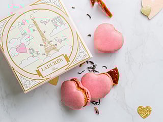 Ladurée adds Paris flights to Valentine’s macaron boxes