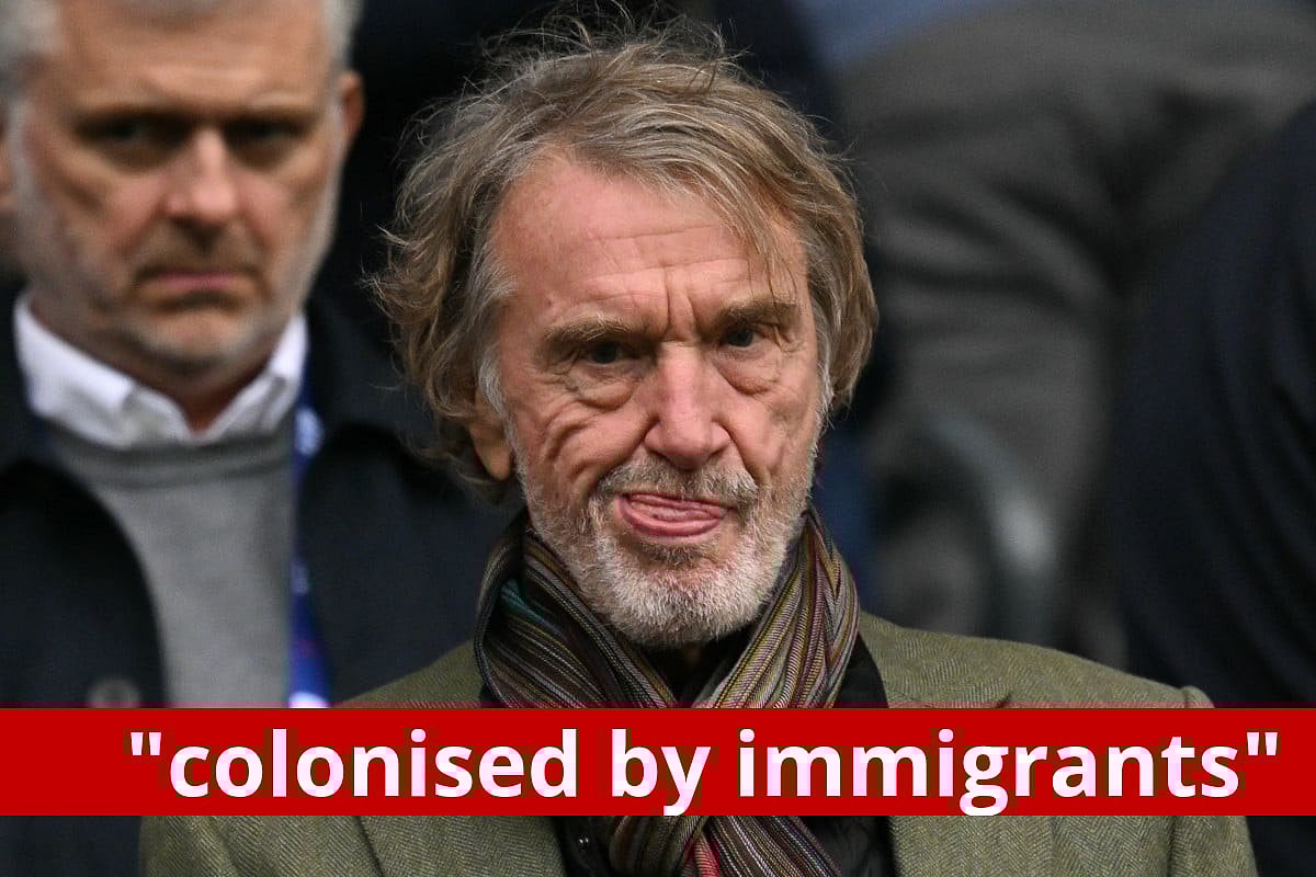 Manchester United co-owner Jim Ratcliffe is receiving backlash from all sides after making divisive statements about immigrants