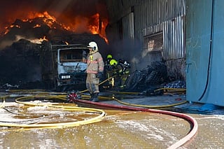 Ras Al Khor warehouse fire contained within one hour