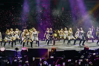 The Sexbomb (SB) girls during their reunion concert in the Philippines.