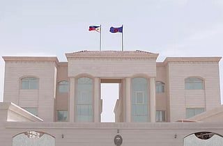 The Philippine embassy building in Abu Dhabi