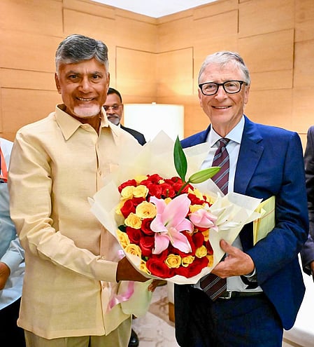 Gates arrived in India on Monday ahead of the event. During the visit, he travelled to Vijayawada, where he met Andhra Pradesh Chief Minister N. Chandrababu Naidu, Deputy Chief Minister K. Pawan Kalyan, and other senior officials.