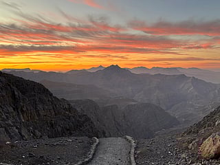 Sunrise at Wadi Shah, Ras Al Khaimah