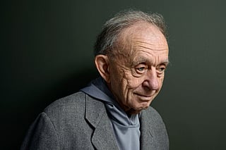 Director/Producer Frederick Wiseman of 'At Berkeley' poses at the Guess Portrait Studio during 2013 Toronto International Film Festival on September 7, 2013 in Toronto, Canada.