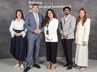 From left to right: Anna Serebryanikova, Chief Operation Officer, Kerno - Evgeny (Gene) Ostrovskiy, Co-Founder and Chief Revenue Officer, Kerno - Shadi Shidvash, Director Channel Distribution Sales, Intel - Dilip James, Distribution Manager, Intel - Natalia Shvyrkalina, Head of Strategic Partnerships & Channel, Kerno