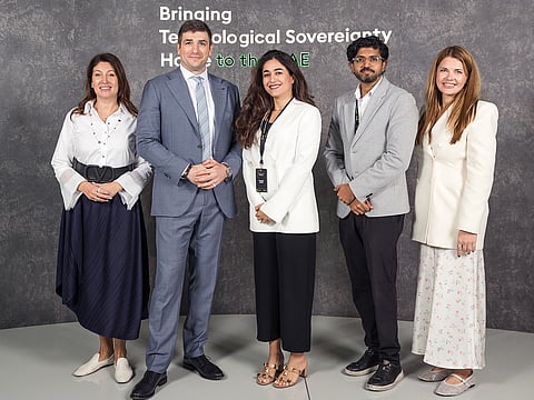 From left to right: Anna Serebryanikova, Chief Operation Officer, Kerno - Evgeny (Gene) Ostrovskiy, Co-Founder and Chief Revenue Officer, Kerno - Shadi Shidvash, Director Channel Distribution Sales, Intel - Dilip James, Distribution Manager, Intel - Natalia Shvyrkalina, Head of Strategic Partnerships & Channel, Kerno