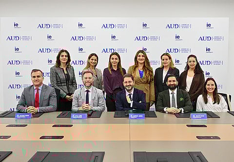 American University in Dubai and IE University MOU signing