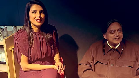 Priyanka Chopra and Shashi Tharoor caught up backstage