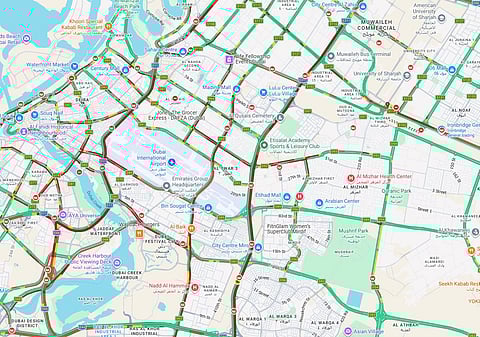 UAE roads brace for Ramadan's first evening rush, here's what Google and Waze are showing right now