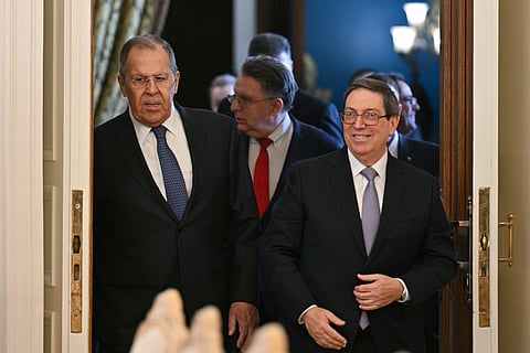 Russia hosts Cuban foreign minister, urges US not to blockade Cuba
