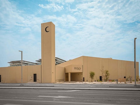 As Ramadan begins, worshippers in the capital are being welcomed into a landmark place of prayer — the Masdar City Mosque, the emirate’s first net-zero energy mosque that blends sustainability with Emirati heritage.