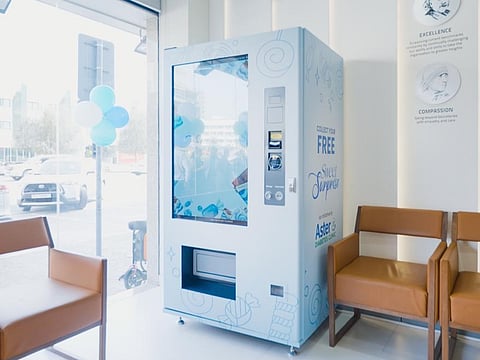 The “Sweet Surprise by Aster” vending machine