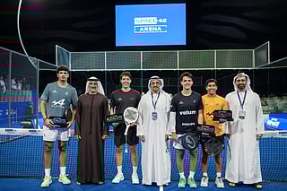 Padel is growing a lot in Abu Dhabi, Coello says