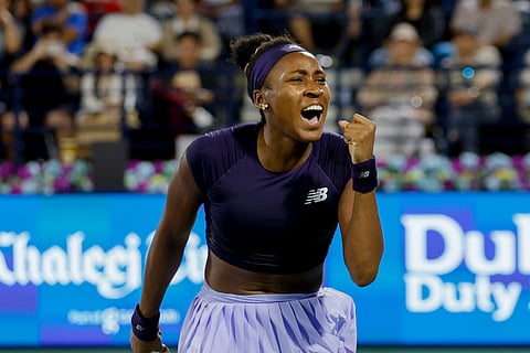 Gauff won emphatically in front of the Dubai crowd 