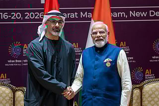 Sheikh Khaled meets Modi on sidelines of AI Summit