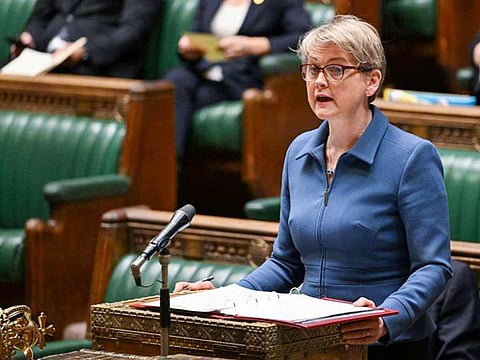 UK Home Secretary Yvette Cooper