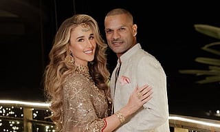 Dhawan and Sophie Shine tied the knot with family and friends in an intimate wedding.