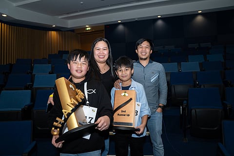 The Bacongallo family with Seth Warren as the champion and Rei Martus as the second runner-up
