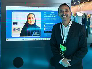 Avinav Nigam during the launch of AI-powered, end-to-end recruitment platform during the World Health Expo at Dubai Exhibition Centre.