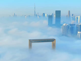 Foggy weather in Dubai
