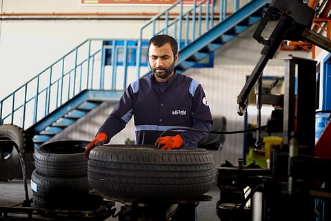 Rafid team collects car, completes renewal checks and returns vehicle.
