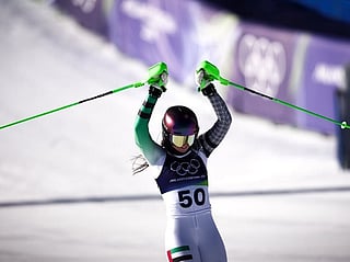 Hudson made sporting history for the UAE