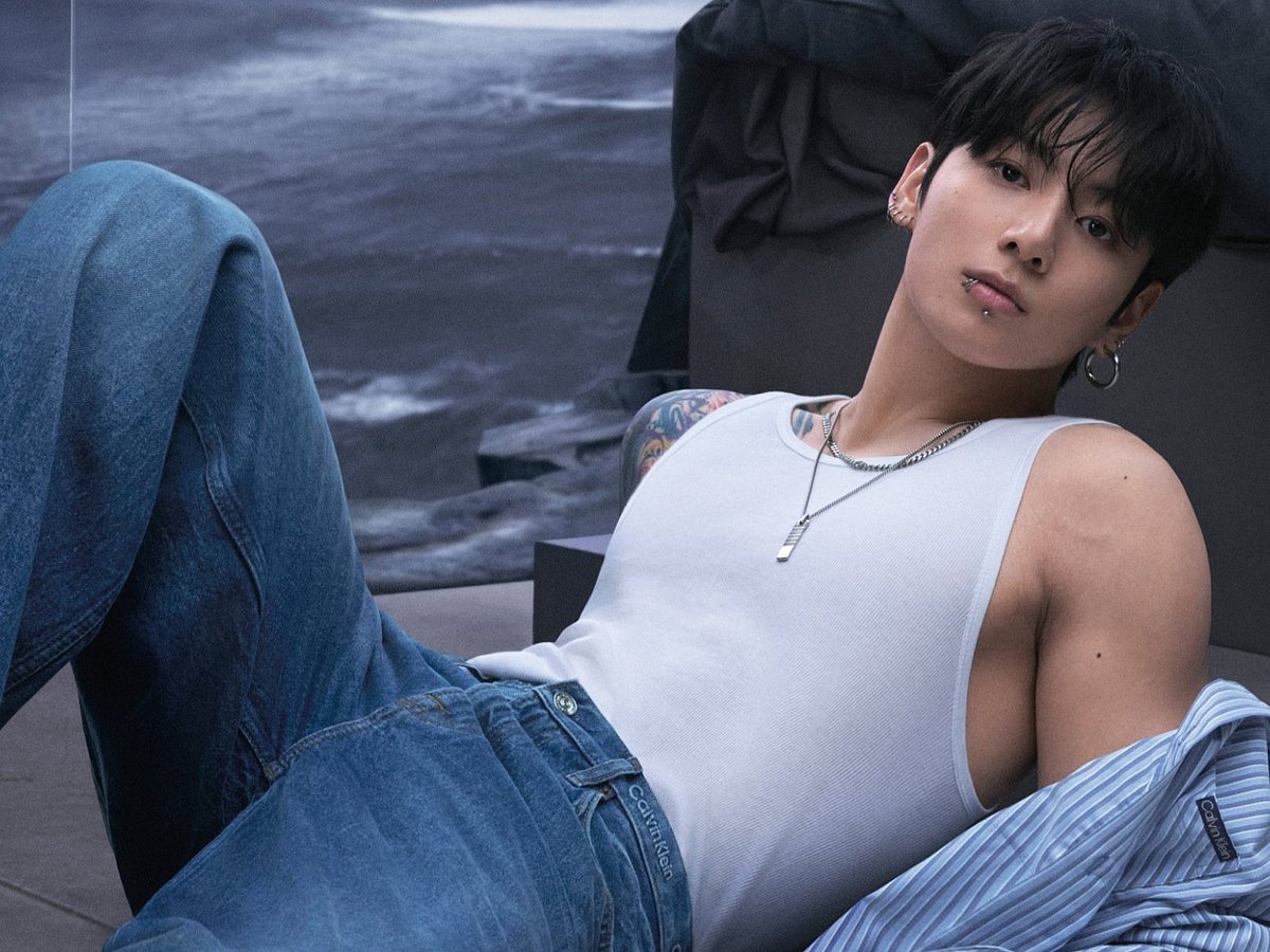 Jung Kook goes for a spring denim refresh