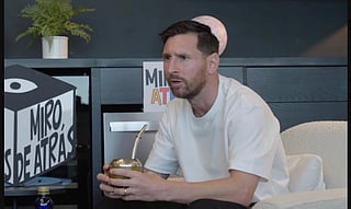 Messi talking in the podcast