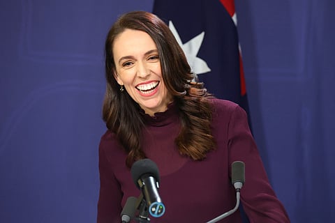 New Zealand Prime Minister Jacinda Ardern speaks at a joint press conference with Australian Prime Minister Anthony Albanese (not pictured) in Sydney on June 10, 2022, after a bilateral meeting.