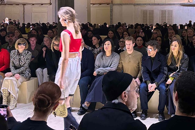 Mark Zuckerberg showed up to Prada in Milan and held up the entire show