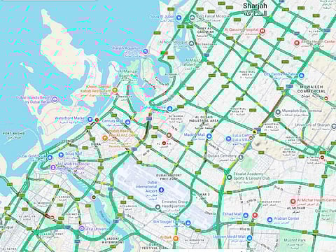 Heavy traffic slows commute between Sharjah and Dubai