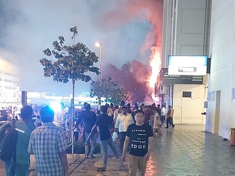 Video: Fire breaks out in apartment near Karama Park